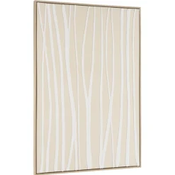 Décoration murale B lignes abstraites, cadre naturel HOMER