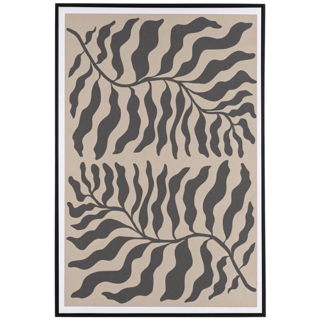 Décoration murale C en papier japonais, cadre noir HOMER