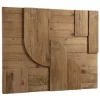 Décoration murale C formes géométriques en Pin recyclé SANDY Marron