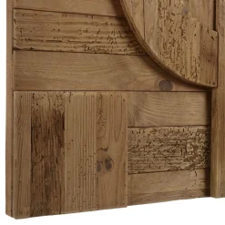 Décoration murale C formes géométriques en Pin recyclé SANDY Marron