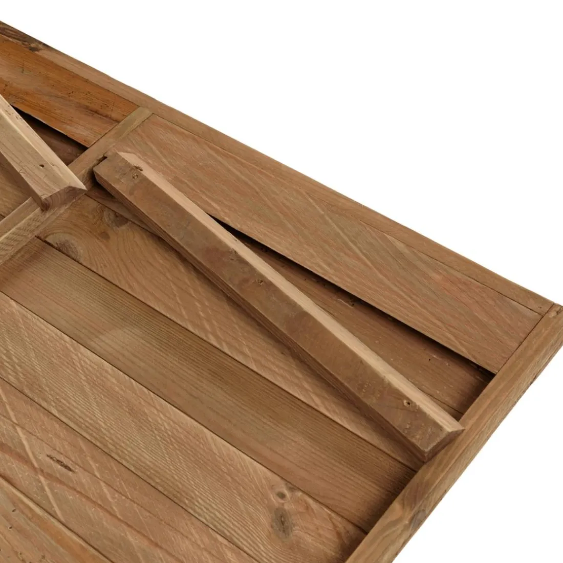 Décoration murale C formes géométriques en Pin recyclé SANDY Marron