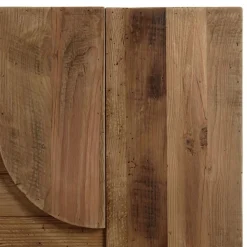 Décoration murale D formes géométriques en Pin recyclé SANDY Marron