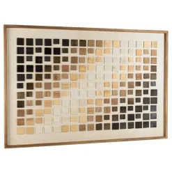 Décoration murale dégradé de mosaïque en Pin recyclé SANDY Multicolore