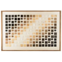 Décoration murale dégradé de mosaïque en Pin recyclé SANDY Multicolore