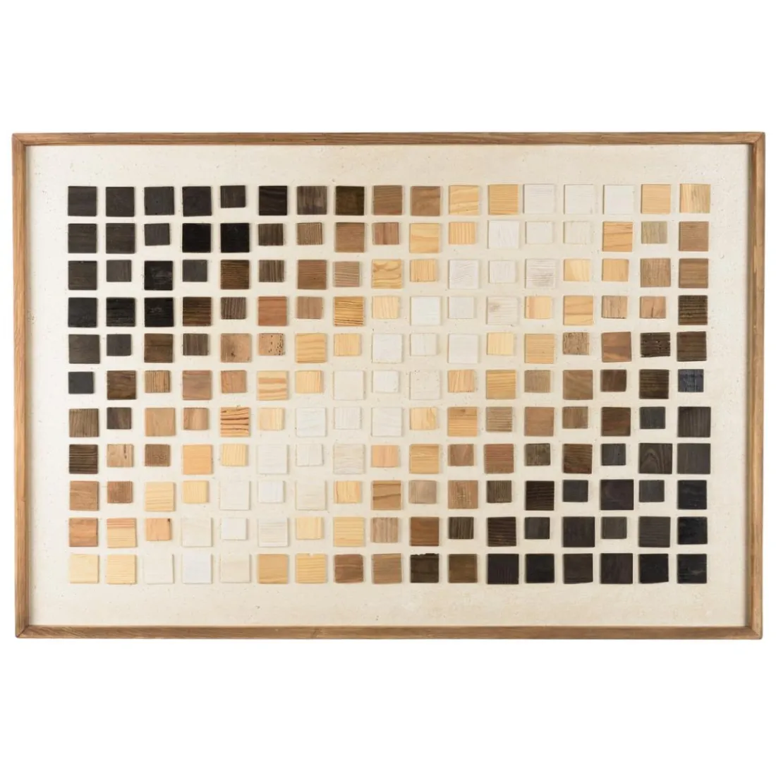 Décoration murale dégradé de mosaïque en Pin recyclé SANDY Multicolore