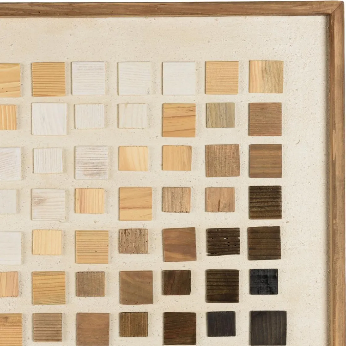 Décoration murale dégradé de mosaïque en Pin recyclé SANDY Multicolore