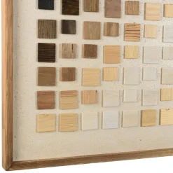 Décoration murale dégradé de mosaïque en Pin recyclé SANDY Multicolore