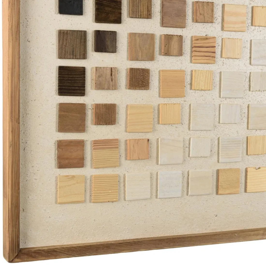 Décoration murale dégradé de mosaïque en Pin recyclé SANDY Multicolore