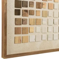 Décoration murale dégradé de mosaïque en Pin recyclé SANDY Multicolore