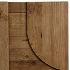 Décoration murale en pin recyclé formes géométriques SANDY marron