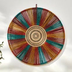 Décoration Murale Flechette en Cordes Couleurs Multicolore