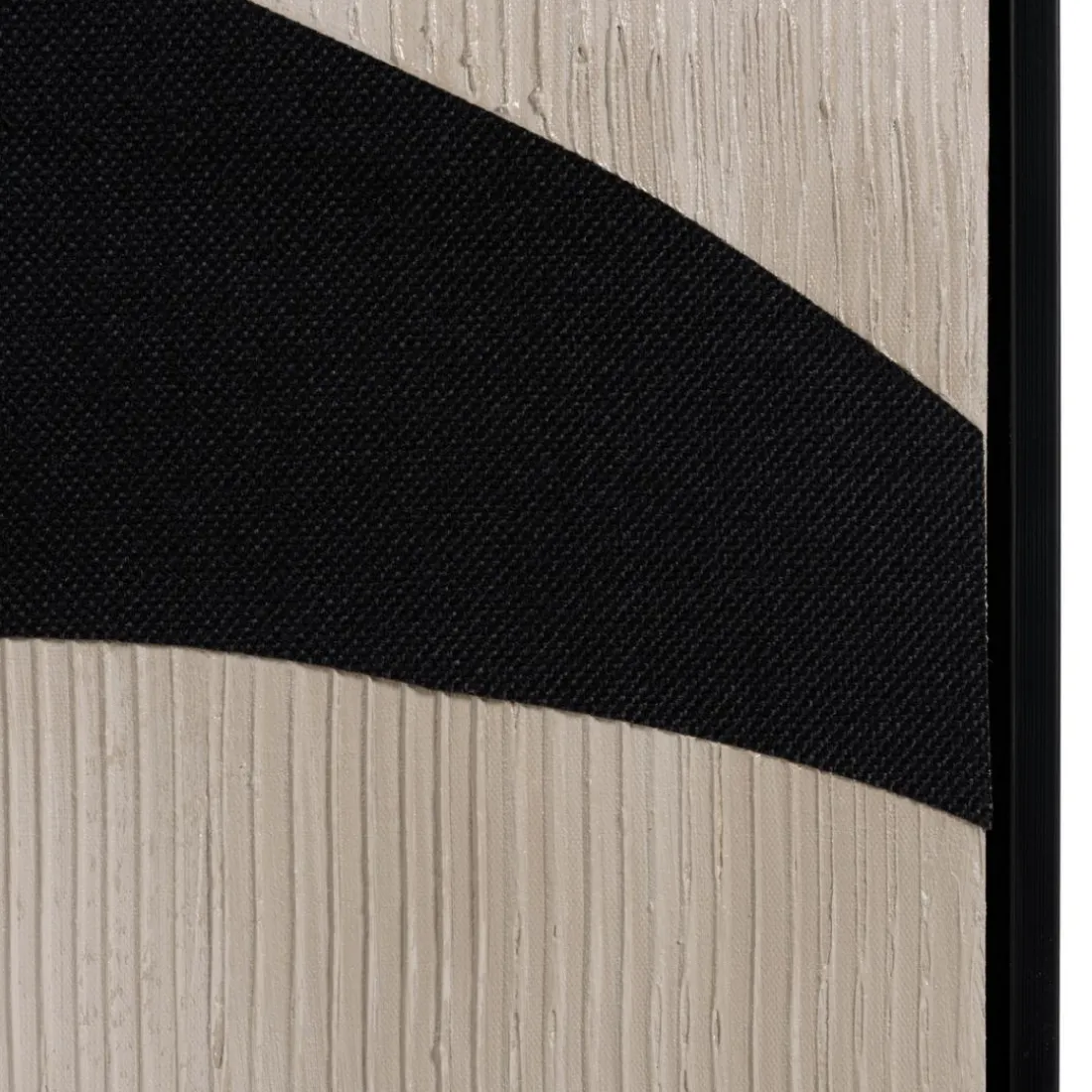 Décoration murale formes abstraites n°1, cadre noir HOMER