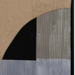 Décoration murale formes abstraites n°1, cadre noir HOMER