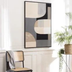 Décoration murale formes abstraites n°2, cadre noir HOMER