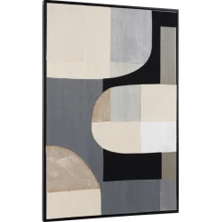 Décoration murale formes abstraites n°2, cadre noir HOMER