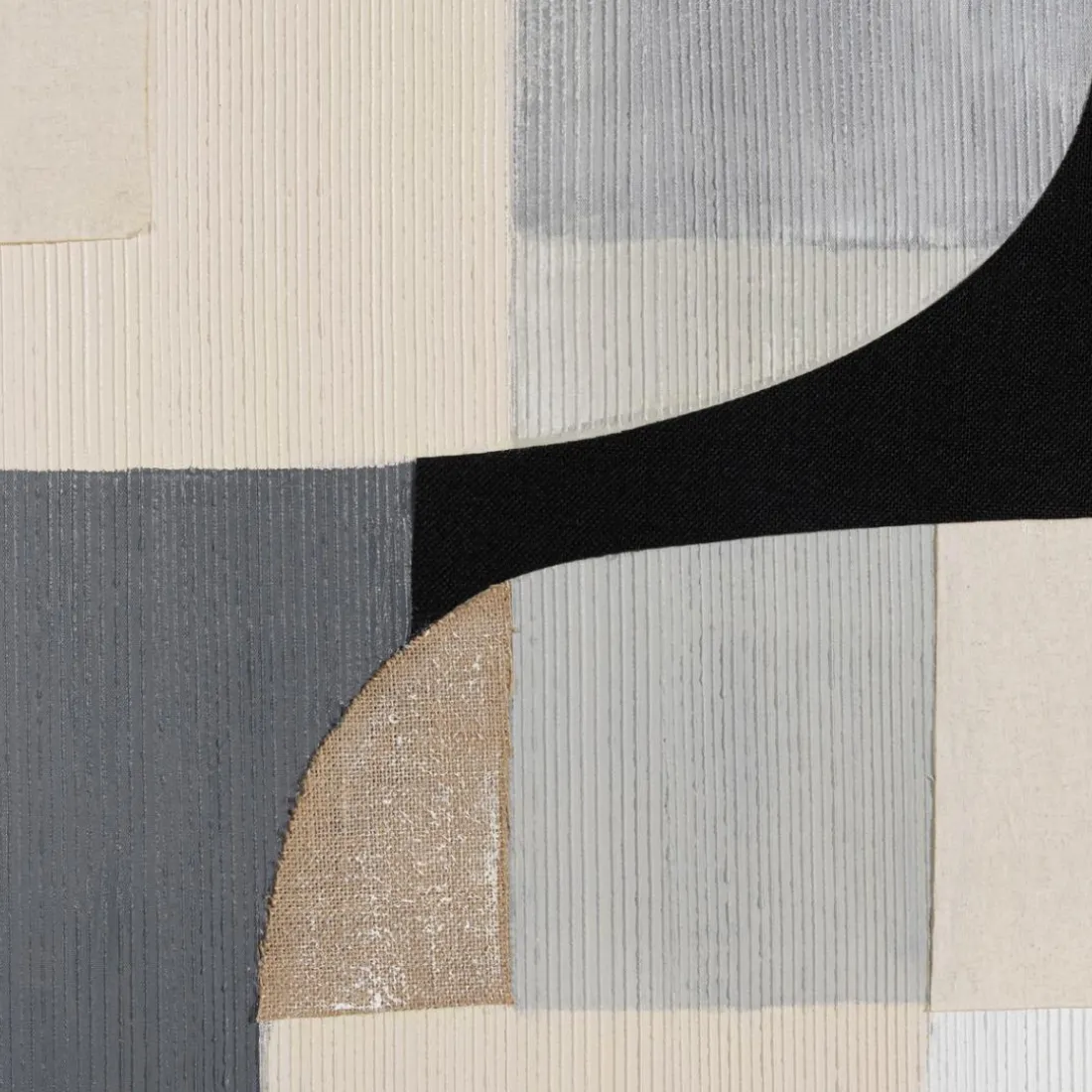 Décoration murale formes abstraites n°2, cadre noir HOMER