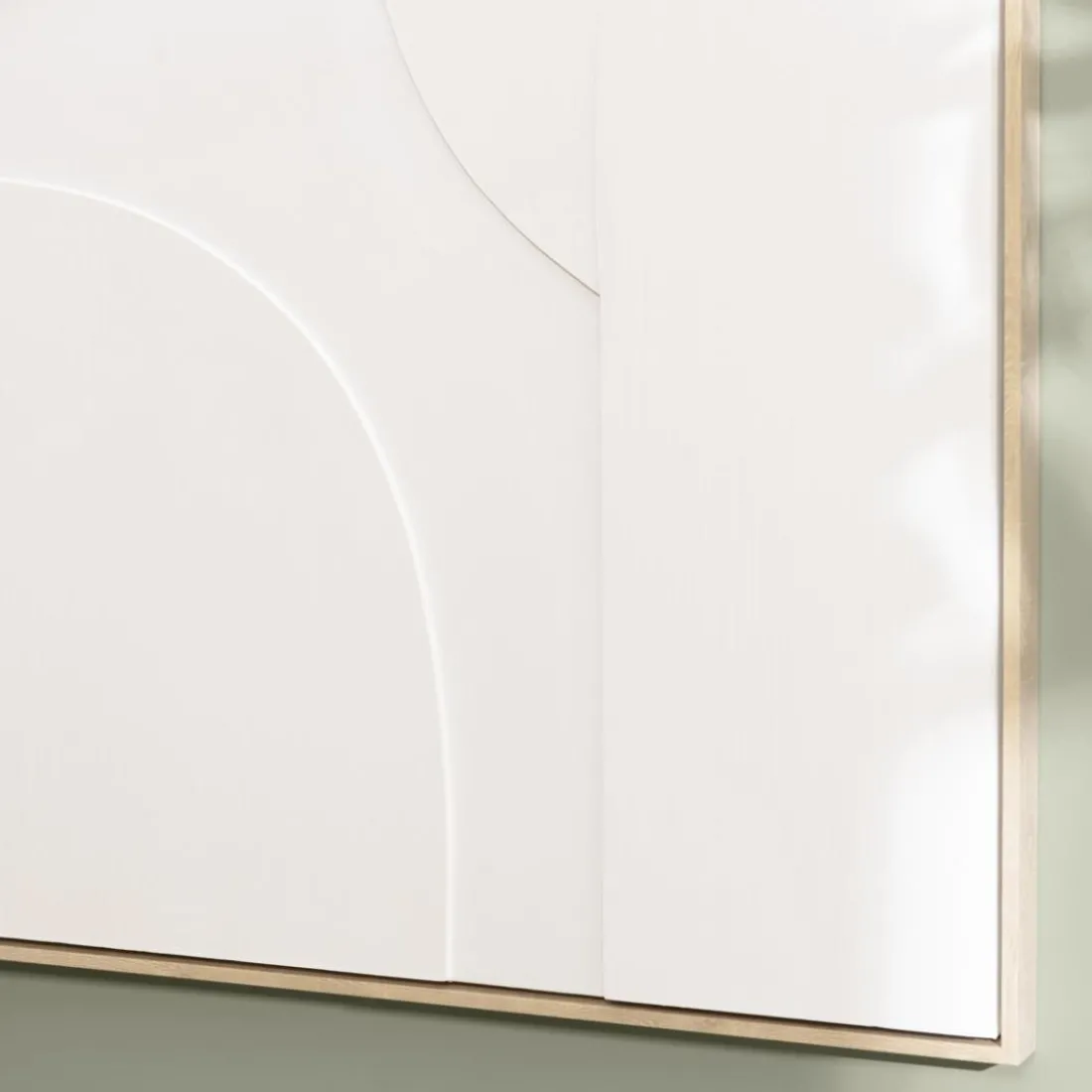 Décoration murale formes abstraites blanches en relief HOMER