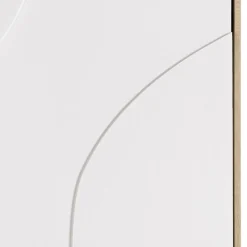 Décoration murale formes abstraites blanches en relief HOMER