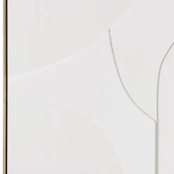 Décoration murale formes abstraites blanches en relief HOMER