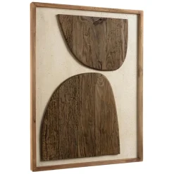 Décoration murale formes sur fond blanc en Pin recyclé SANDY