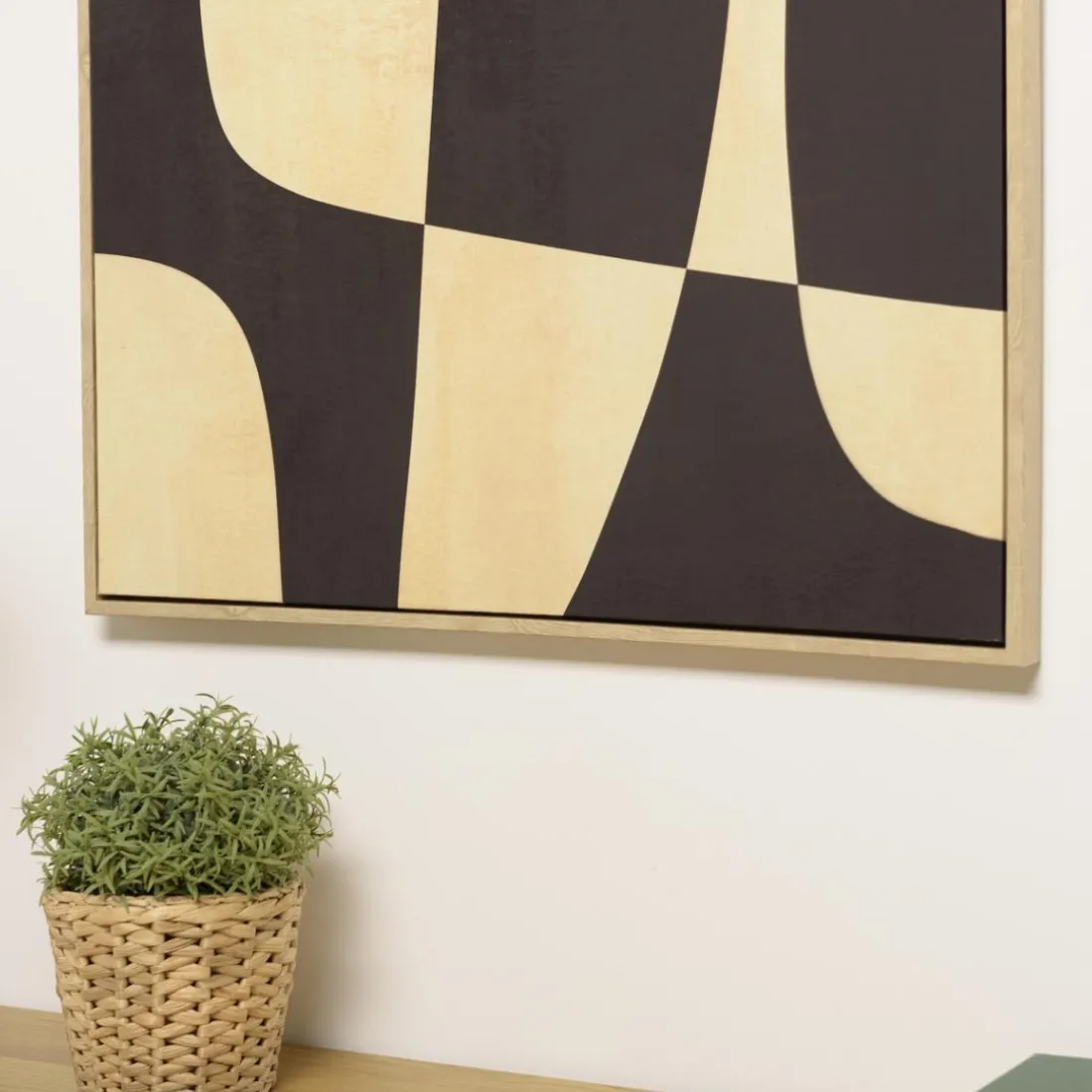 Décoration murale imprimés abstraits, cadre naturel HOMER