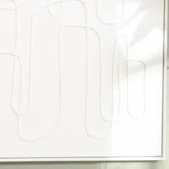 Décoration murale lignes abstraites n°1, cadre blanc HOMER