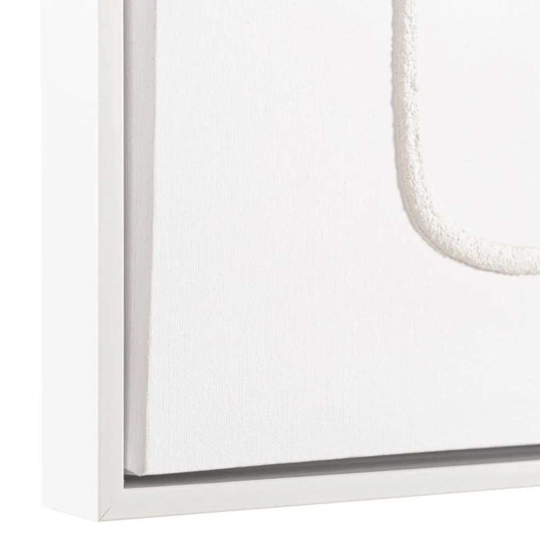 Décoration murale lignes abstraites n°2, cadre blanc HOMER