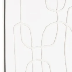 Décoration murale lignes abstraites n°2, cadre blanc HOMER