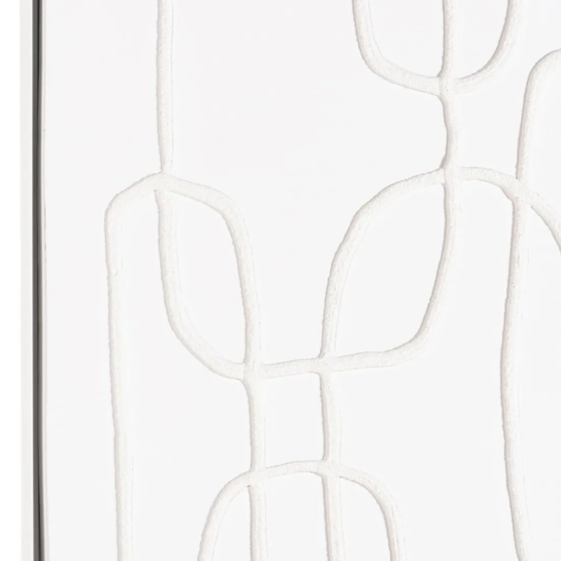 Décoration murale lignes abstraites n°2, cadre blanc HOMER