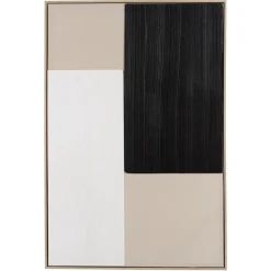 Décoration murale mix matières, cadre bicolore HOMER