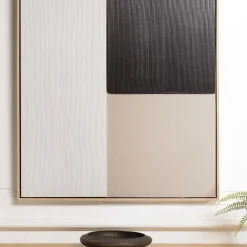 Décoration murale mix matières, cadre bicolore HOMER