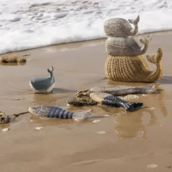 Décoration poissons en bois à suspendre GARDON