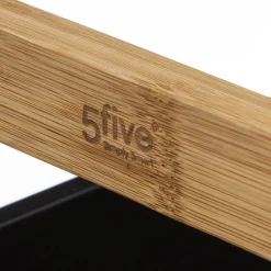 desserte à roulette 3 niveaux noir nature