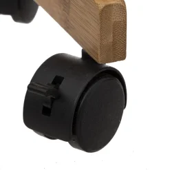 desserte à roulette 3 niveaux noir nature