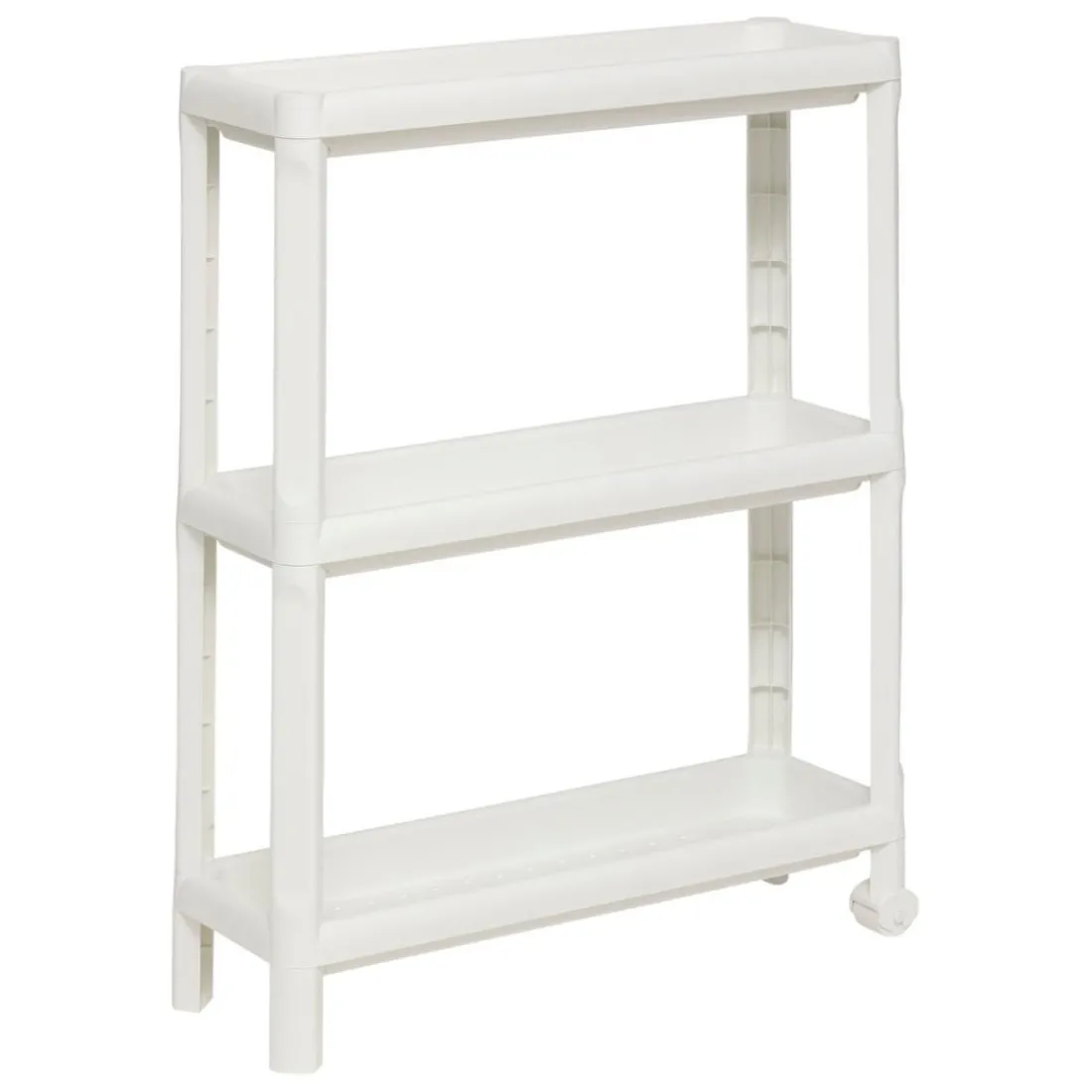 Desserte à roulettes 3 niveaux blanc