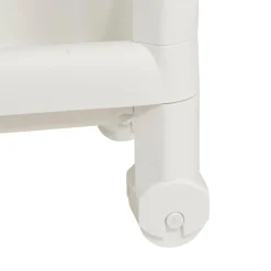 Desserte à roulettes 3 niveaux blanc