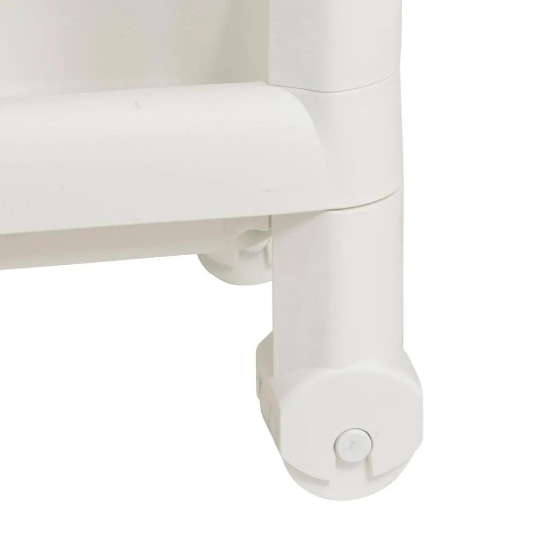 Desserte à roulettes 3 niveaux blanc