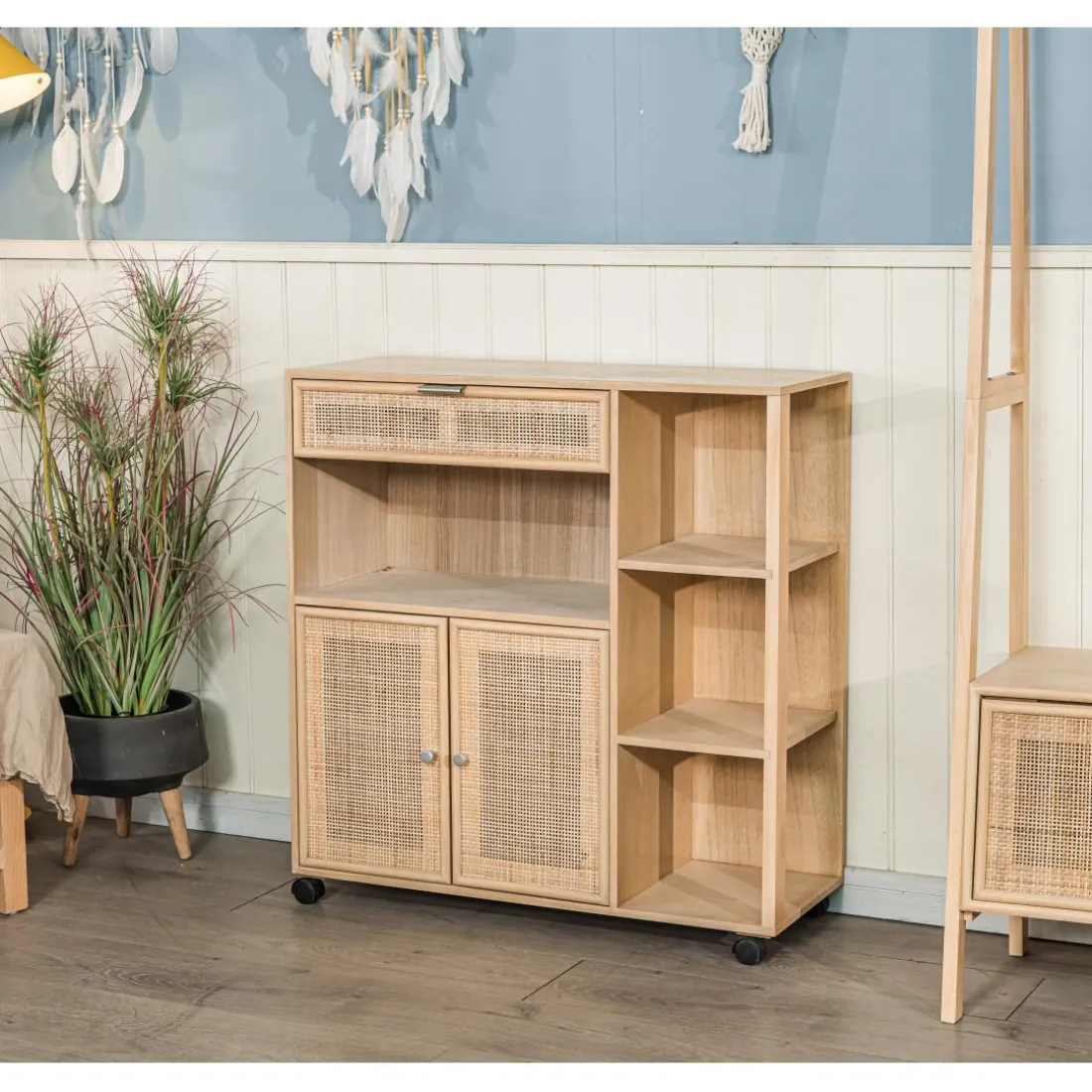 Desserte Chariot Bois Massif