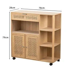 Desserte Chariot Bois Massif