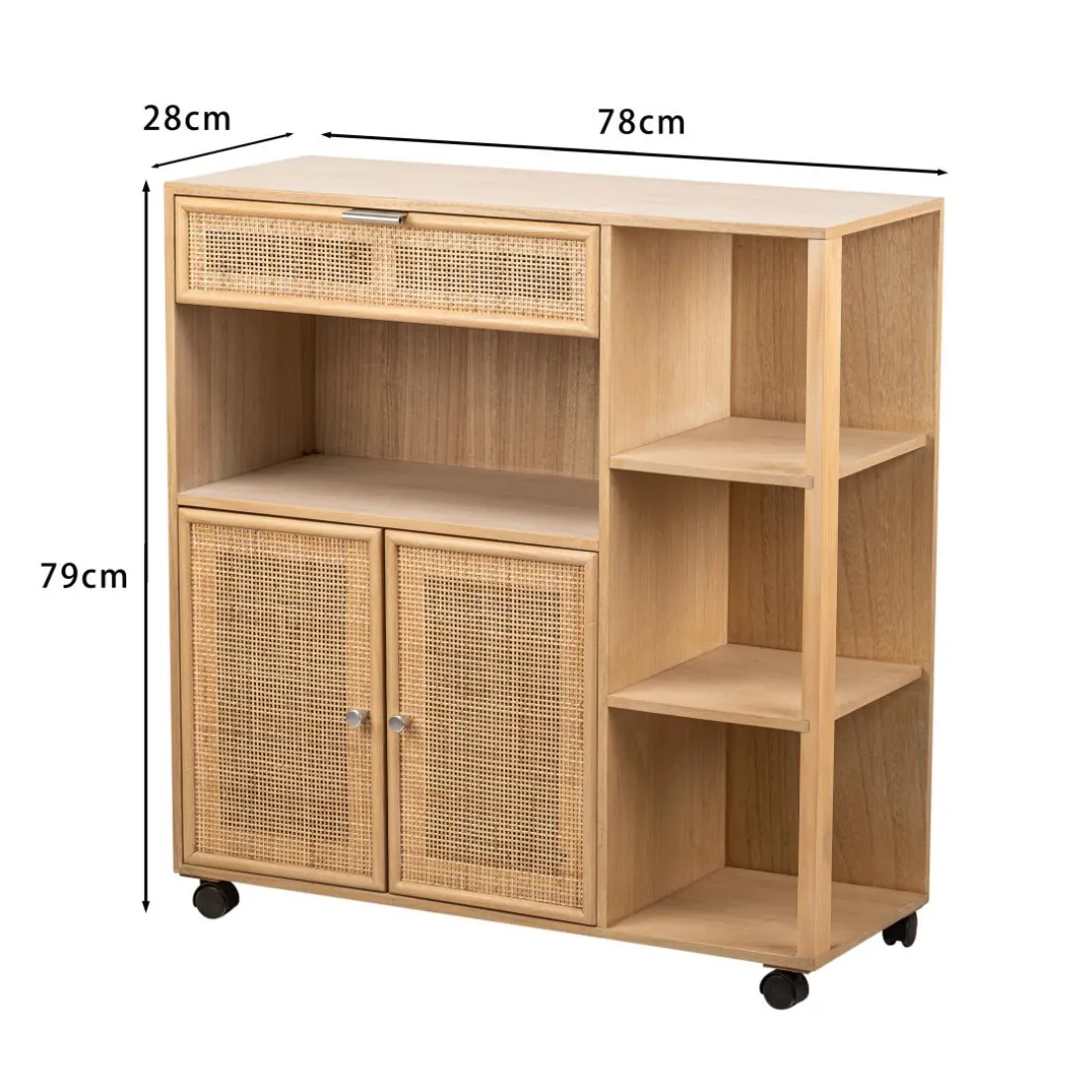 Desserte Chariot Bois Massif