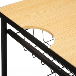 Desserte planche amovible métal