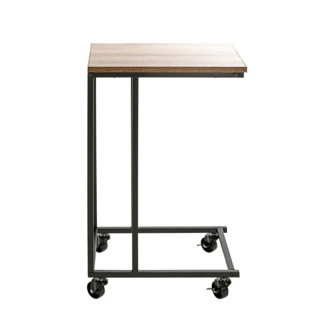 Desserte sur roulettes décor chêne