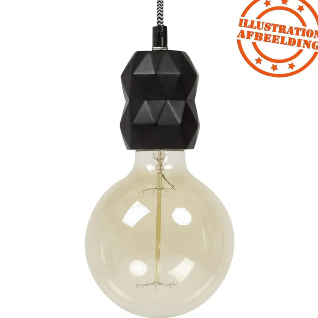 Douille design 'SOKET' noire