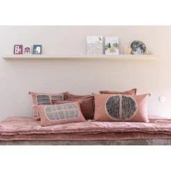 Édredon uni Fara Bois de rose 85 x 200