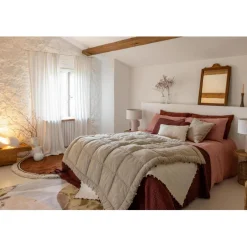 Édredon uni Gastounet Sienne 160 x 160