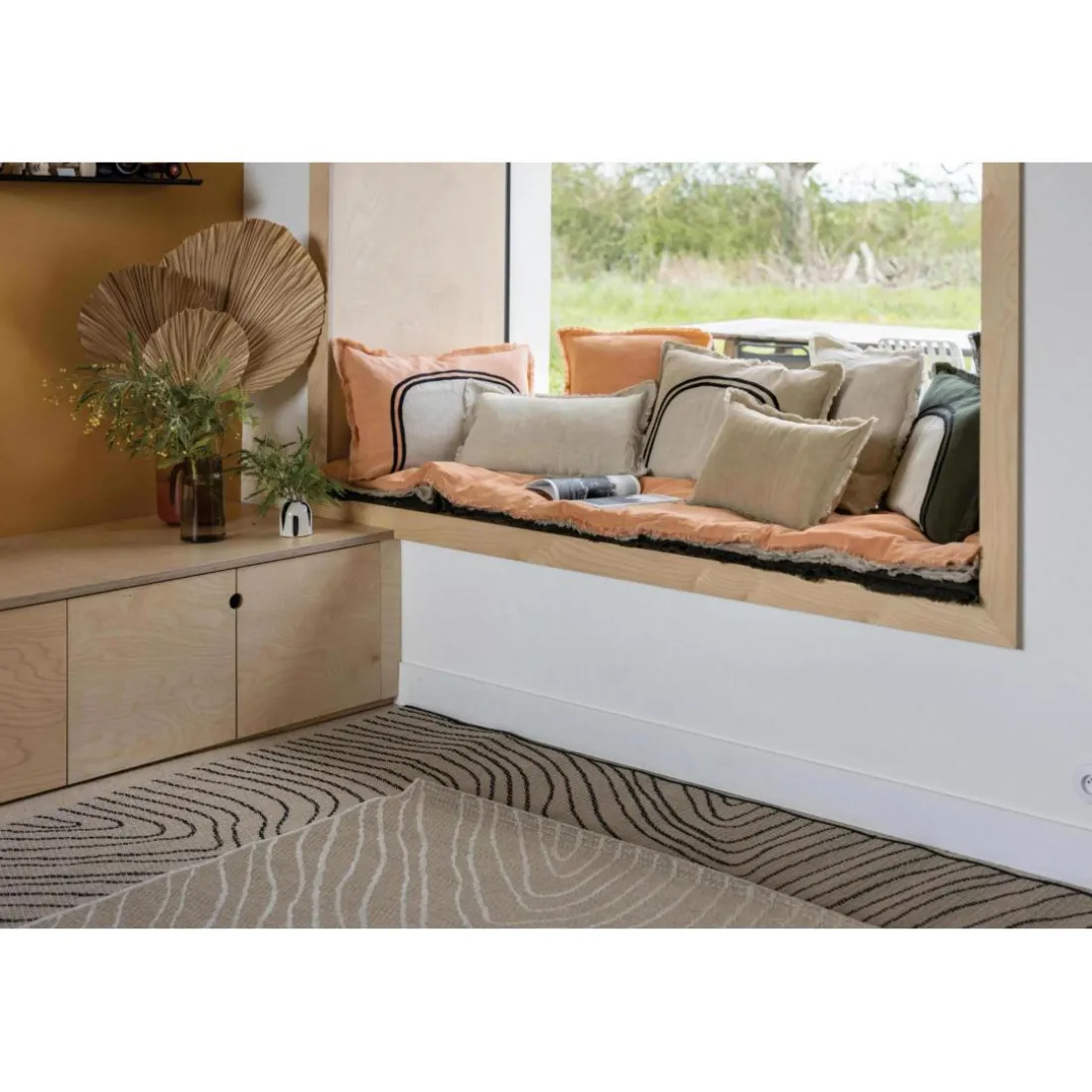 Édredon uni Laly Olive 85 x 200