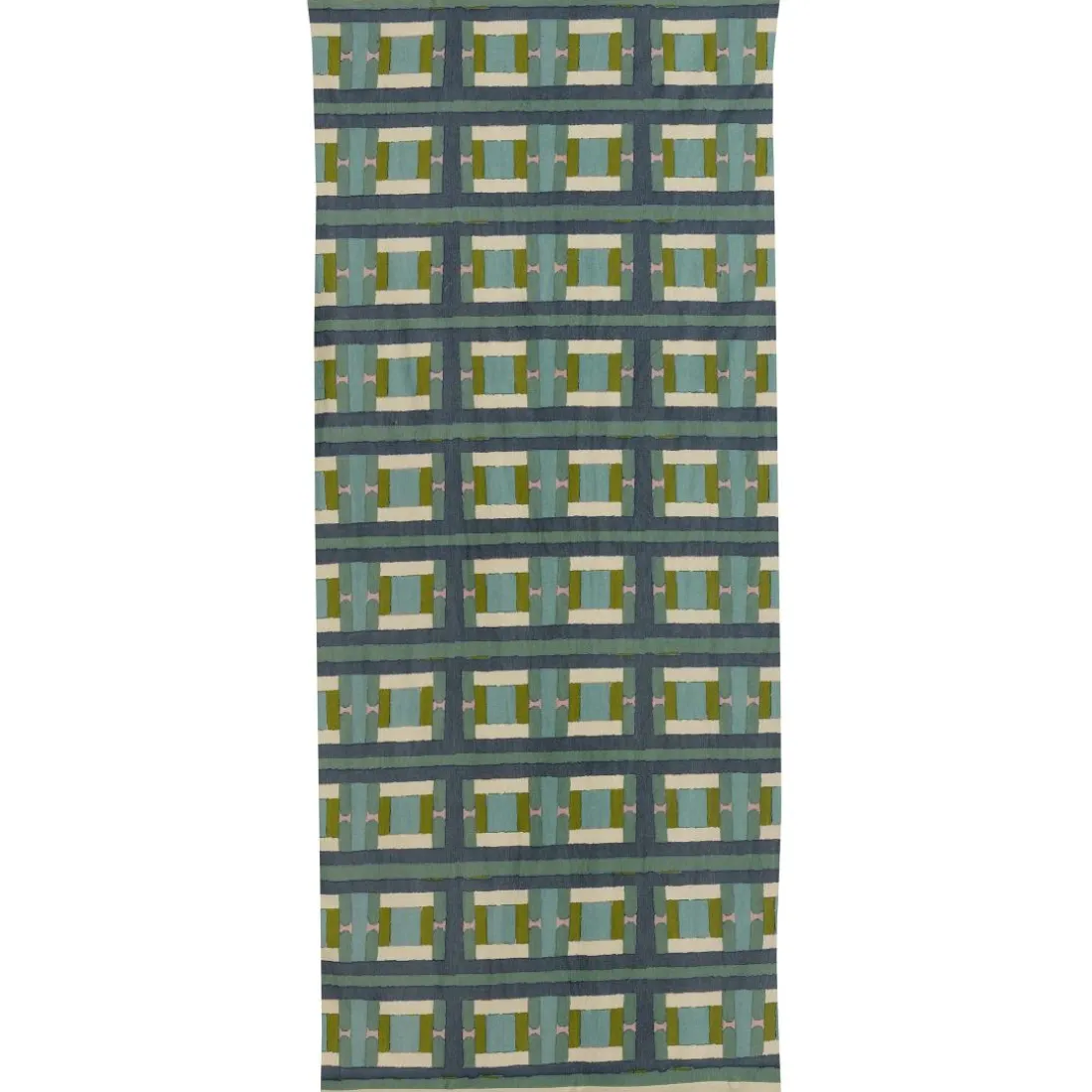 Edredon imprimé Taho Vert de gris 85 x 200