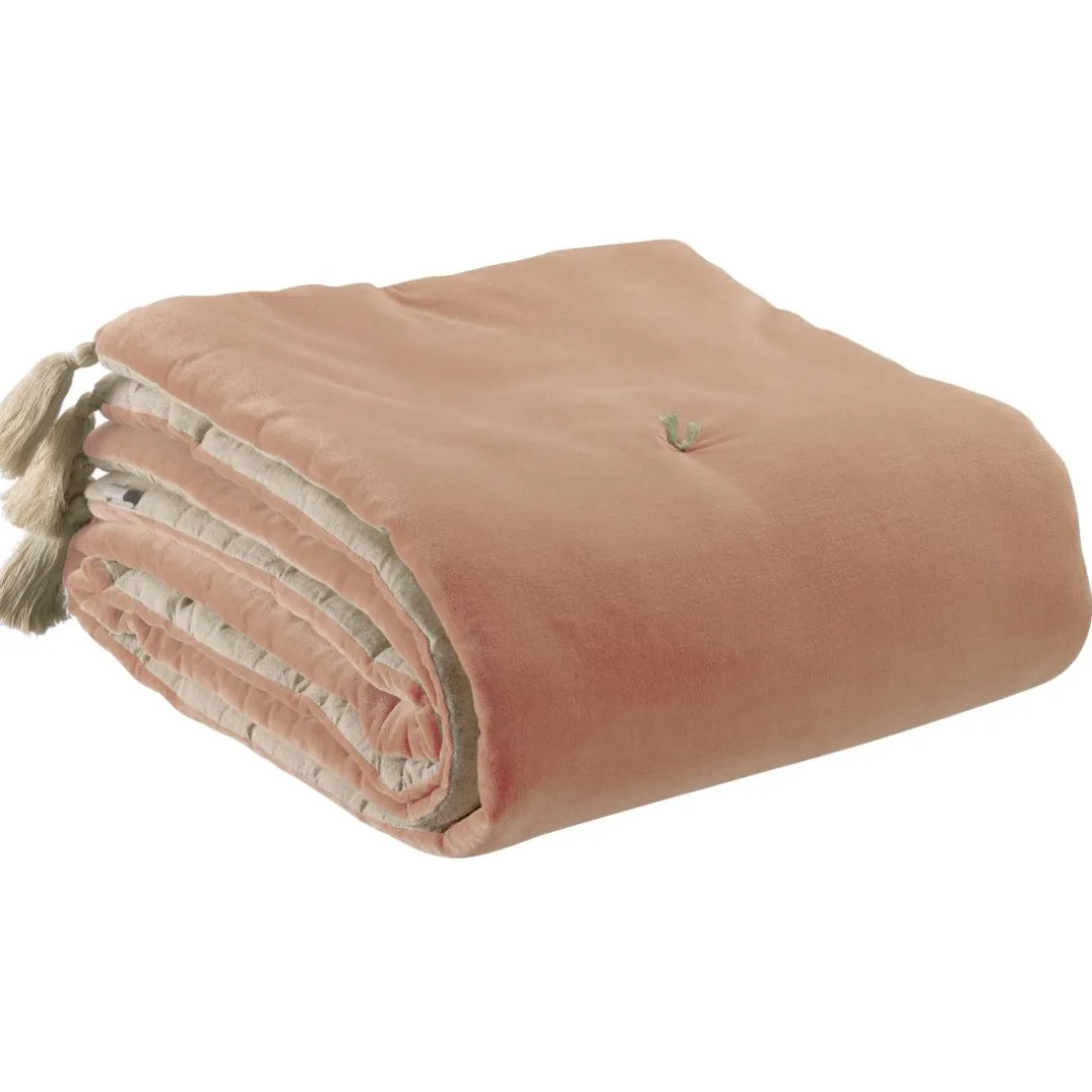 Edredon pompons Elise Epice 80 x 180