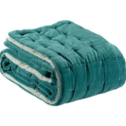 Edredon Uni Elise Vert de Gris 160 X 160