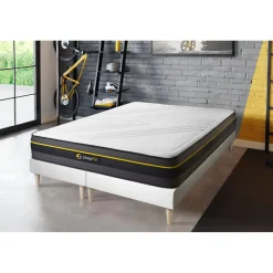 Ensemble double sommier matelas ACTIVE a memoire de forme